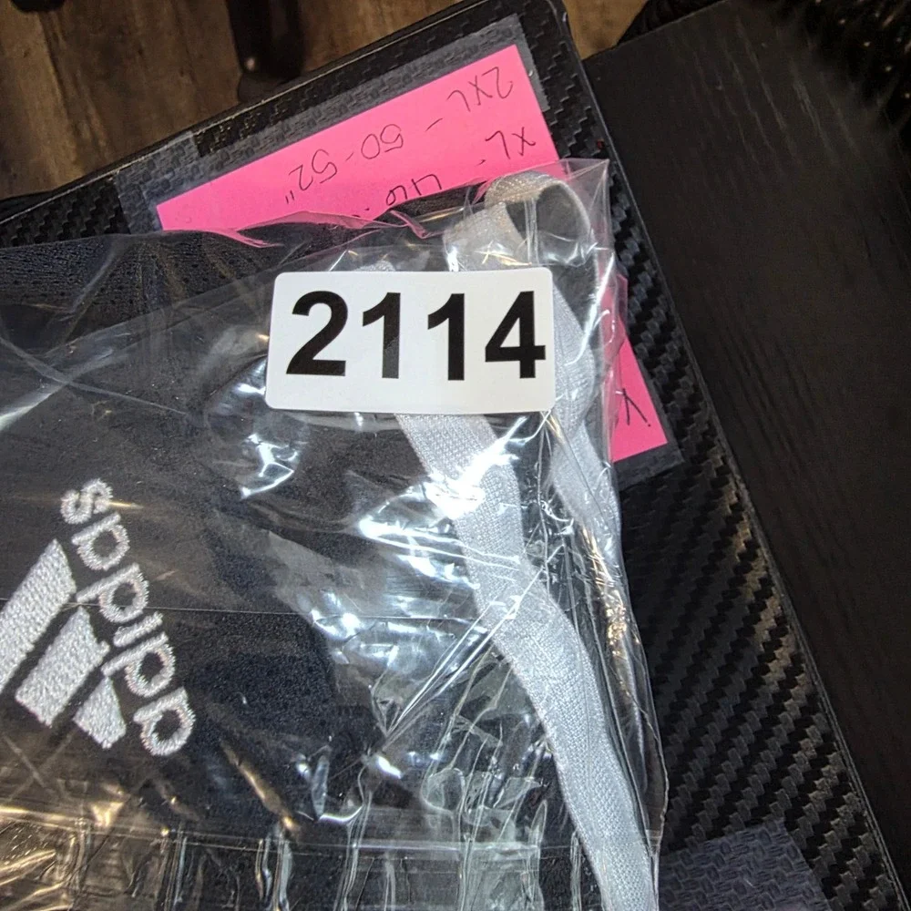 Adidas Track Jacket Mens XL Black White Mesh Full Zip 3‎ Stripe Athletic Coat